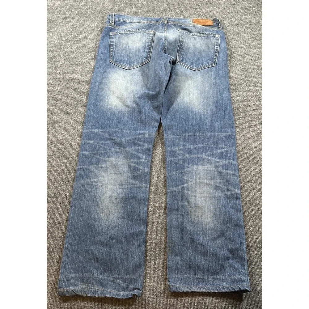 Baldwin Jeans Men's 34x30 Light Wash Zip Fly Classic Straight Leg